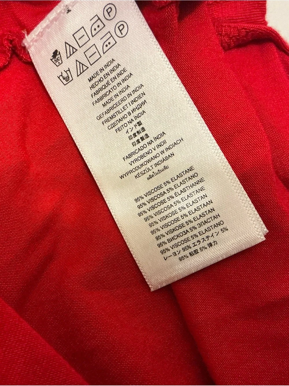 NWT Michael Kors Red Long-Sleeve V-Neck Top with Beaded Trim